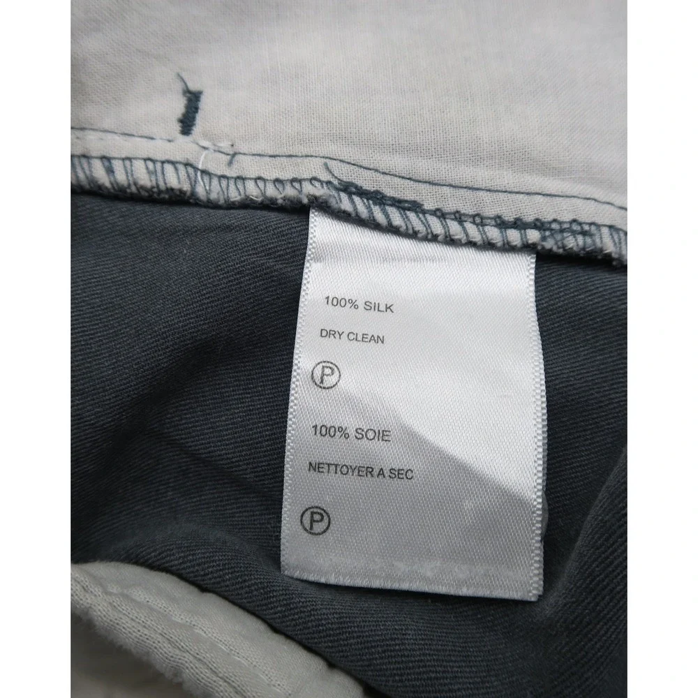 Tommy Bahama Mens 100% Silk Pleated Shorts Charcoal Gray Size 38 Resortwear